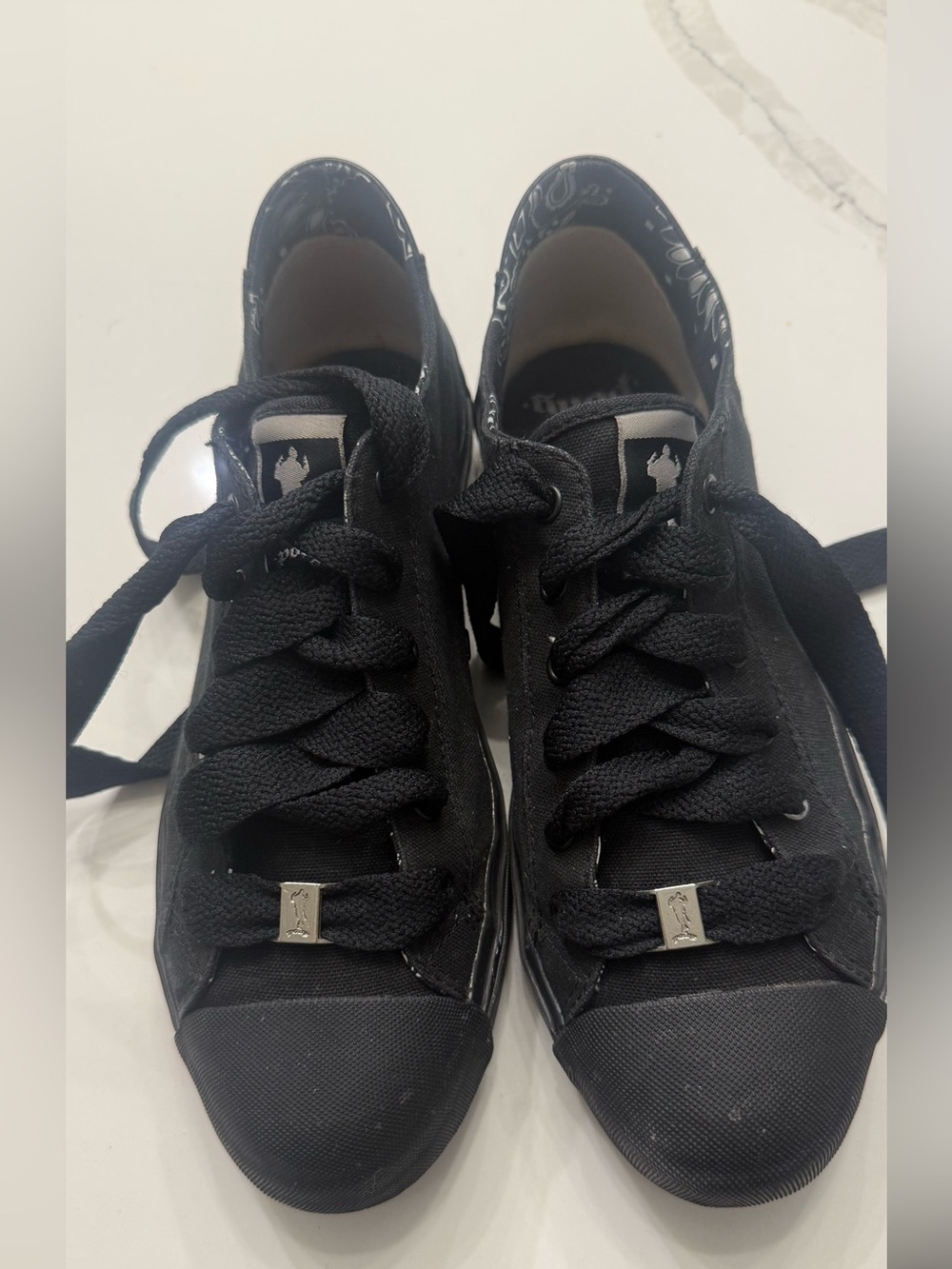 Pony Snoop Dogg Vintage Black Low-Top Canvas Sneakers